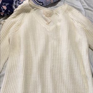 cream sweater